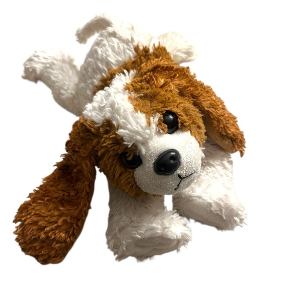 Plush Cavalier King Charles Spaniel Stuffed Floppy Dog Puppy Long Beaded Ears - Picture 1 of 9